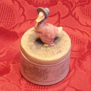 Beatrice Potter Jemima Puddleduck Trinket Box